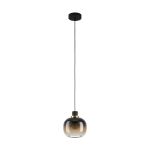 Eglo Luce Pendente Oilella Acciaio Nero Oro | IP20 - Adatto per 1x E27 