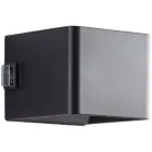 Brilliant Iseo Luce Da Parete Plastica Nero 4W 300lm - 830 Luce Calda -  | IP44 - Esterni - Sensore di Movimento e Luce - USB Ricaricabile